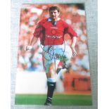 MANCHESTER UNITED SIGNED PHOTO DENIS IRWIN