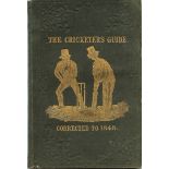 CRICKET - NYREN'S CRICKETER'S GUIDE CORRECTED TO 1848.