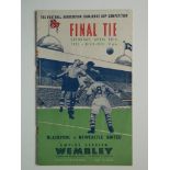 1951 FA CUP FINAL PROGRAMME BLACKPOOL V NEWCASTLE