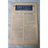 MANCHESTER CITY V TRANMERE 1944-45