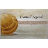 FOOTBALL LEGENDS ROYAL MAIL POSTCARD BOOK
