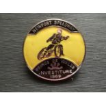 SPEEDWAY - NEWPORT 1969 PRINCE OF WALES INVESTITURE BADGE