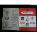 1954 IRISH CUP FINAL DERRY CITY V GLENTORAN