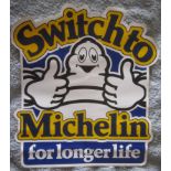 MOTORSPORT - MICHELIN LONGER LIFE TYRES VINYL DECAL STICKER LARGE