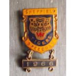 SPEEDWAY - SHEFFIELD BADGE WITH 1966 BAR