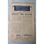 MANCHESTER CITY V BLACKPOOL 1944-45