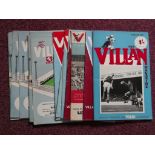 ASTON VILLA - 1960'S HOME PROGRAMMES + THE VILLAN MAGAZINE