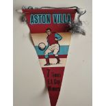 ASTON VILLA VINTAGE PENNANT