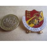 SPEEDWAY - LEICESTER LIONS GILT BADGE