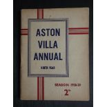 ASTON VILLA 1938-39 HANDBOOK