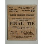 1947 FA CUP FINAL BURNLEY V CHARLTON TICKET