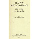CRICKET - BROWN AND COMPANY. AUSTRALIA V ENGLAND 1950/51