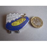 SPEEDWAY - 1980 RYE HOUSE SILVER BADGE