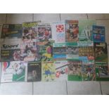 COLLECTION OF ENGLAND AWAY PROGRAMMES X 22