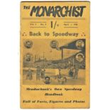 SPEEDWAY - MULTI SIGNED MEADOWBANK EDINBURGH THE MONARCHIST APRIL 1952