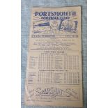 PORTSMOUTH V GRIMSBY 1946-47