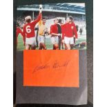 1966 WORLD CUP WINNER GORDON BANKS - PHOTOGRAPH & ORIGINAL AUTOGRAPH