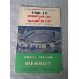 BIRMINGHAM CITY V MANCHESTER CITY FA CUP FINAL 1956 SIGNED BY GORDON ASTALL