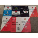 RUGBY UNION - INTERNATIONAL PROGRAMMES X 7