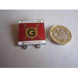 SPEEDWAY - SUNDERLAND SILVER BADGE