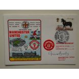 MANCHESTER UNITED 1978 CENTENARY LIMITED EDITION POSTAL COVER SIGNED BY MATT BUSBY