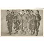 SPEEDWAY - LEICESTER HUNTERS 1955 TEAM GROUP ORIGINAL PHOTOGRAPH