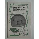 MOTOR CYCLE RACING - 1938 BLACKMORE RACE MEETING PROGRAMME