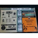 1957 REAL MADRID V WOLVES