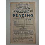 1950 READING V MANCHESTER CITY FRIENDLY BRITISH RAIL HANDBILL