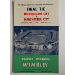 1956 FA CUP FINAL BIRMINGHAM V MANCHESTER CITY