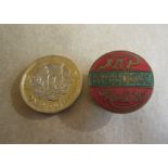 VINTAGE JAP MOTORS SPEEDWAY BUTTONHOLE GILT BADGE