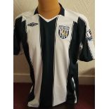 WEST BROMWICH ALBION - JAY SIMPSON MATCH WORN & AUTOGRAPHED SHIRT