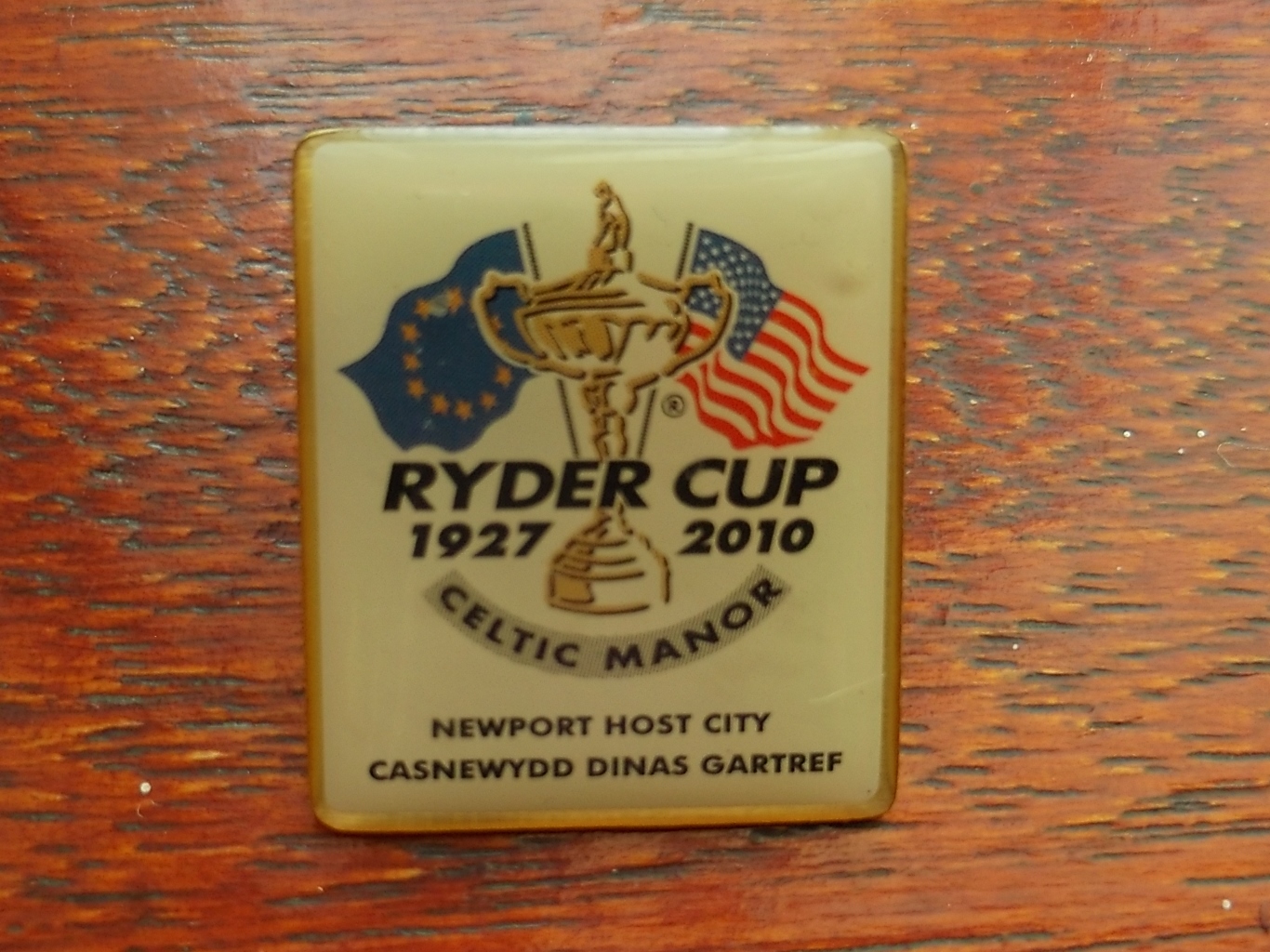GOLF - 2010 RYDER CUP CELTIC MANOR BADGE