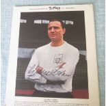 HAND SIGNED TYPHOO TEA CARD GEORGE COHEN - FULHAM & ENGLAND