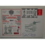 1970-71 ARSENAL DOUBLE WINNERS POSTAL COVER SIGNED BY CHARLIE GEORGE