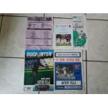 ASTON VILLA - AWAYS IN EUROPE PROGRAMMES X 5