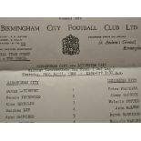 1968 BIRMINGAM CITY V LEICESTER CITY - MIDLAND INTERMEDIATE CUP FINAL