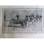 AMERICAN FOOTBALL - ORIGINAL PHOTO PLATE FROM 1905