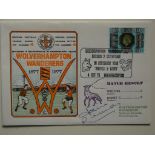 WOLVES - 1977 2ND DIV CHAMPIONS LIMITED EDITION POSTAL COVER SIGNED BY JOHN RICHARDS