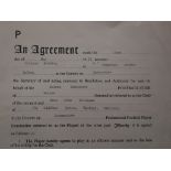 BOLTON - PAUL WILLIAMS ORIGINAL PLAYERS CONTRACT