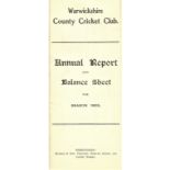 CRICKET - WARWICKSHIRE C.C.C. ANNUAL REPORT 1905