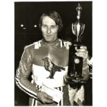 SPEEDWAY - MARTIN ASHBY SWINDON SUPERAMA WINNER 1975 ORIGINAL LARGE PHOTOGRAPH