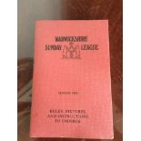 CRICKET - 1985 WARWICKSHIRE SUNDAY LEAGUE RULES & FIXTURES