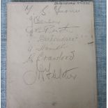 BLACKBURN ROVERS AUTOGRAPH PAGE 1934-35