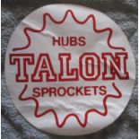 MOTORSPORT - TALON HUBS & SPROCKETS RED VINYL DECAL STICKER LARGE