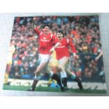 MANCHESTER UNITED SIGNED PHOTO FRANK STAPLETON