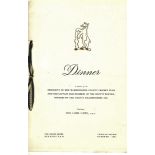 CRICKET - WARWICKSHIRE C.C.C. 1951 CHAMPIONS DINNER MENU