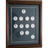 WEST BROMWICH ALBION - FRAMED SET OF 1968 FA CUP FINAL BADGES