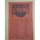 1933-34 ILFORD V WYCOMBE WANDERERS