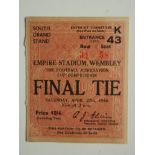 1946 FA CUP FINAL CHARLTON V DERBY TICKET